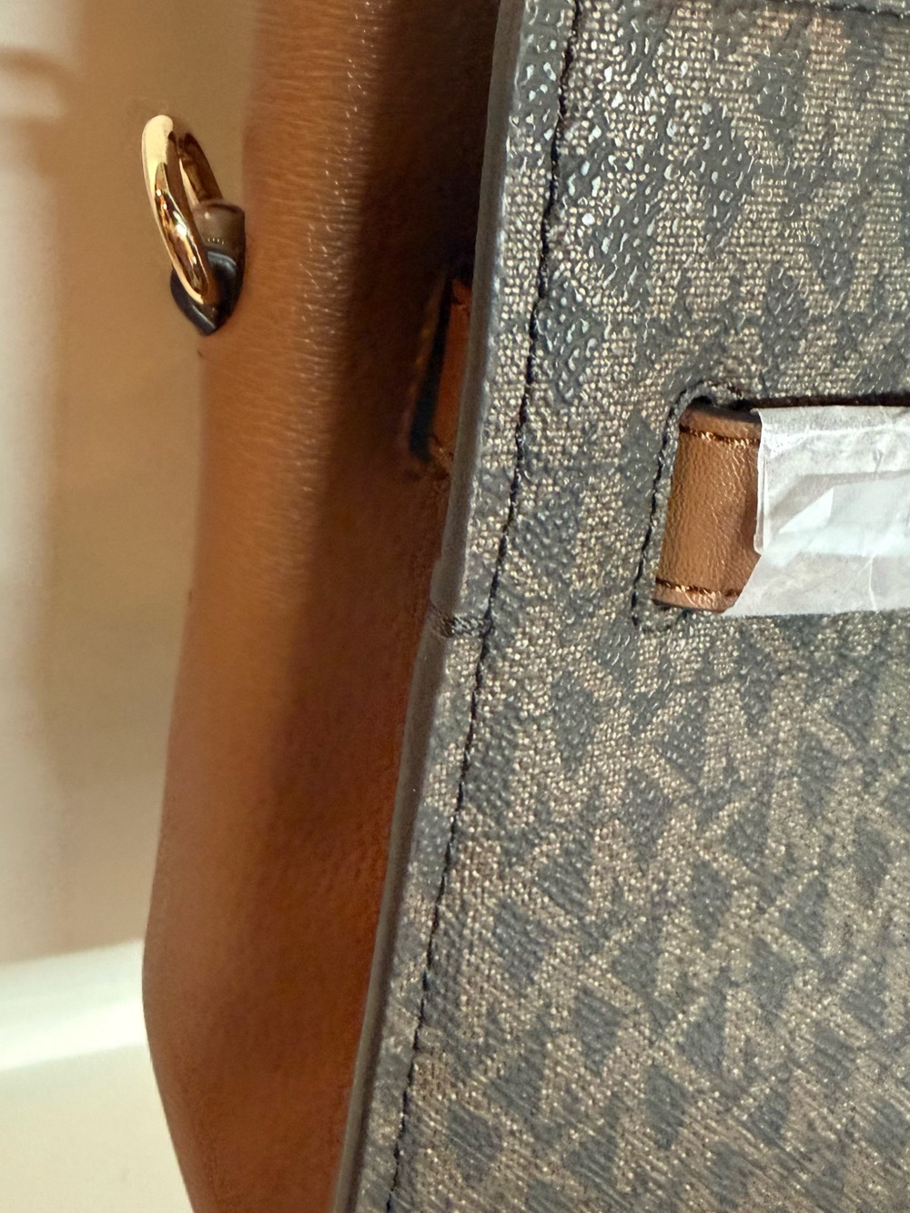 Michael Kors Hamilton Medium Logo Satchel - Picture 5 of 9